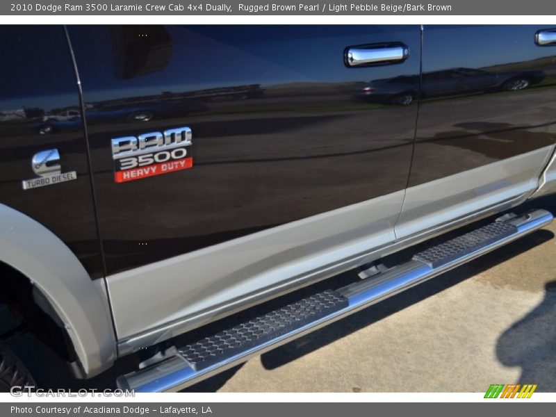 Rugged Brown Pearl / Light Pebble Beige/Bark Brown 2010 Dodge Ram 3500 Laramie Crew Cab 4x4 Dually