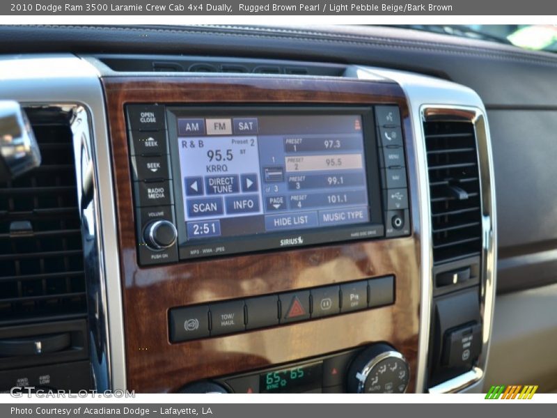 Rugged Brown Pearl / Light Pebble Beige/Bark Brown 2010 Dodge Ram 3500 Laramie Crew Cab 4x4 Dually