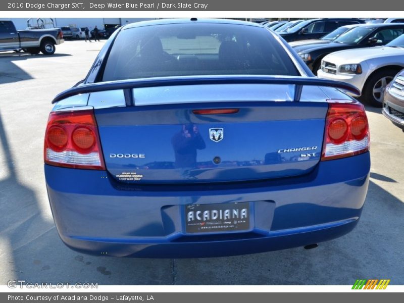 Deep Water Blue Pearl / Dark Slate Gray 2010 Dodge Charger SXT