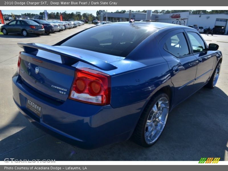 Deep Water Blue Pearl / Dark Slate Gray 2010 Dodge Charger SXT