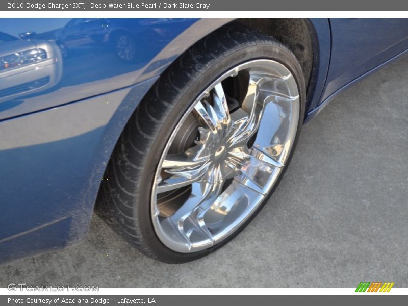 Deep Water Blue Pearl / Dark Slate Gray 2010 Dodge Charger SXT
