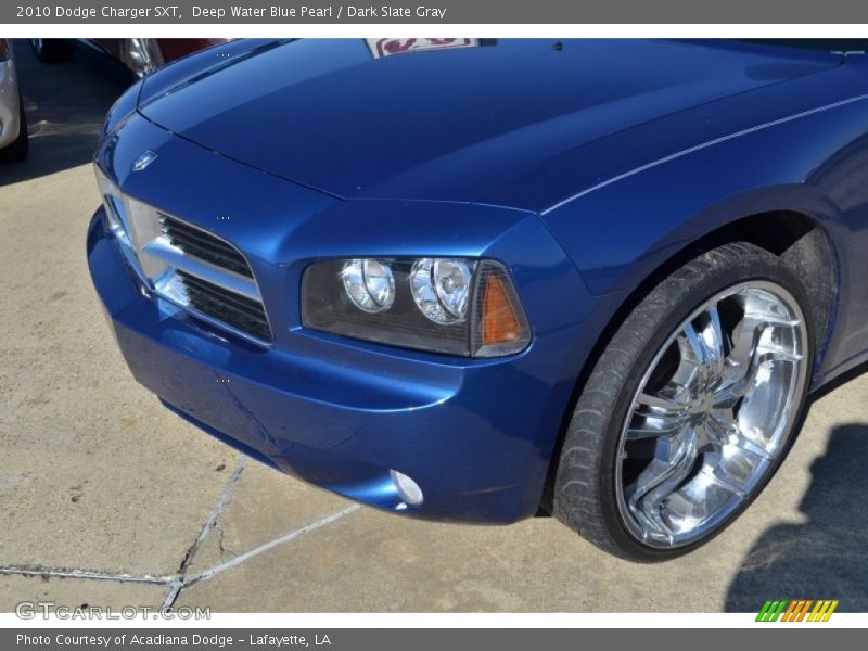 Deep Water Blue Pearl / Dark Slate Gray 2010 Dodge Charger SXT