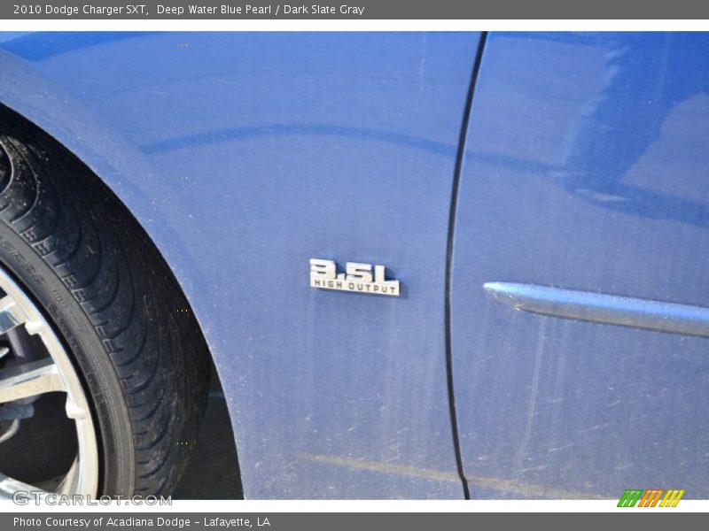 Deep Water Blue Pearl / Dark Slate Gray 2010 Dodge Charger SXT