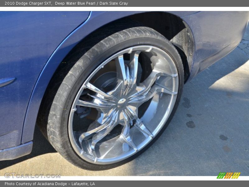 Deep Water Blue Pearl / Dark Slate Gray 2010 Dodge Charger SXT
