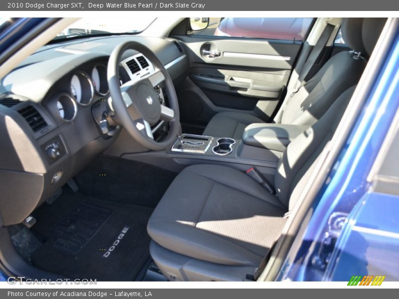 Deep Water Blue Pearl / Dark Slate Gray 2010 Dodge Charger SXT