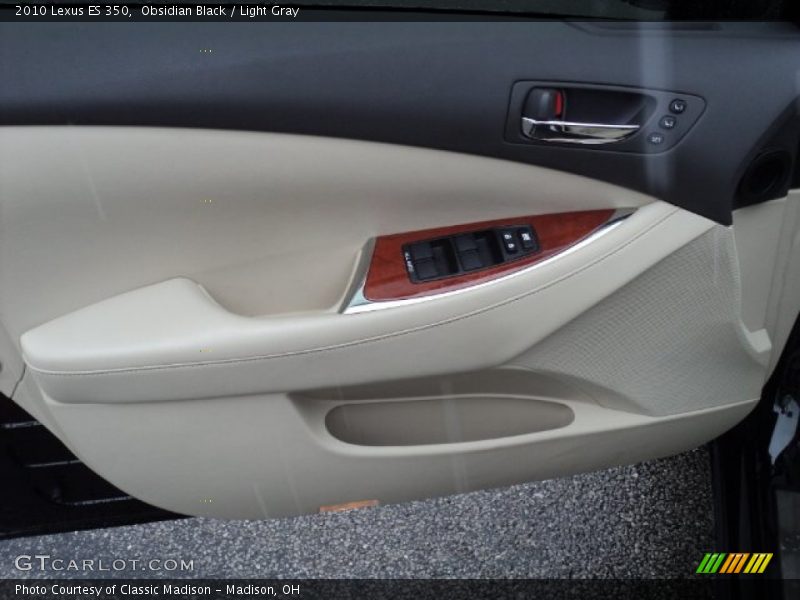 Obsidian Black / Light Gray 2010 Lexus ES 350