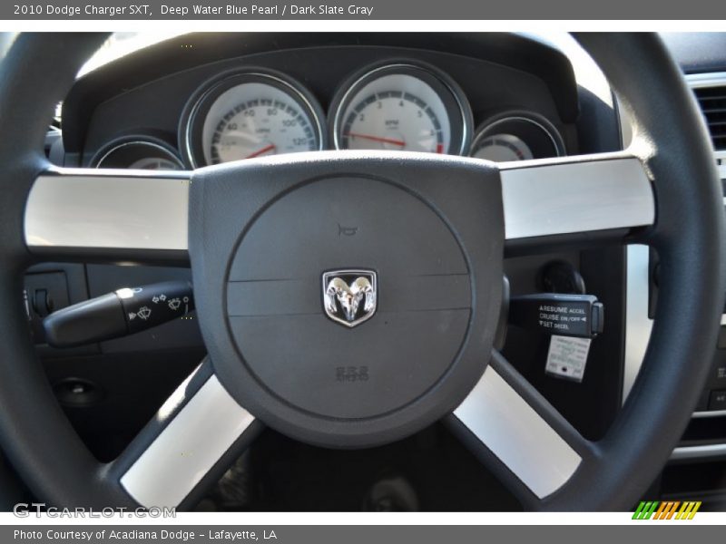 Deep Water Blue Pearl / Dark Slate Gray 2010 Dodge Charger SXT