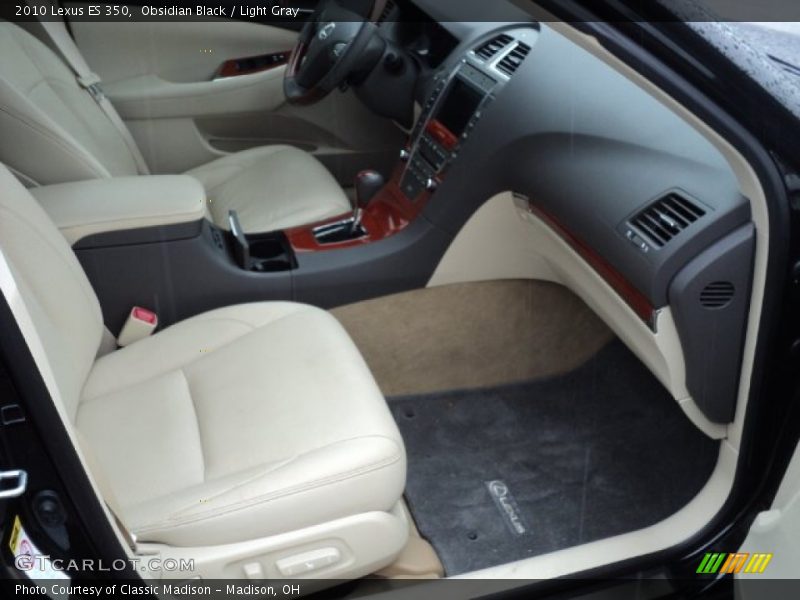 Obsidian Black / Light Gray 2010 Lexus ES 350