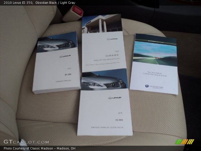 Obsidian Black / Light Gray 2010 Lexus ES 350