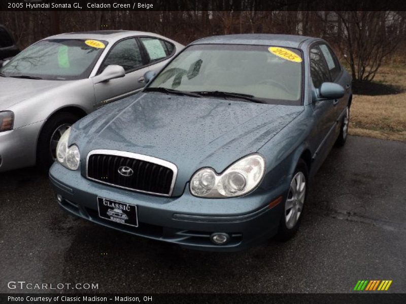 Celadon Green / Beige 2005 Hyundai Sonata GL