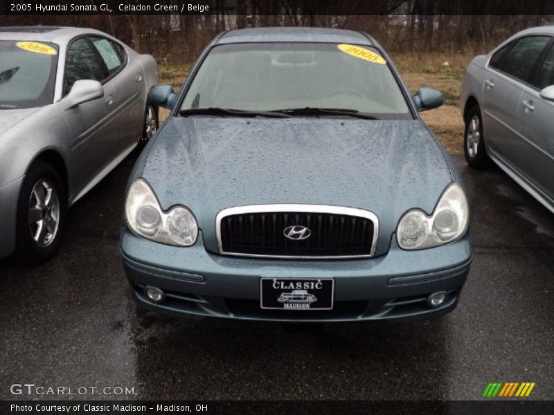 Celadon Green / Beige 2005 Hyundai Sonata GL