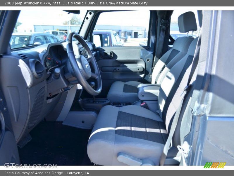 Steel Blue Metallic / Dark Slate Gray/Medium Slate Gray 2008 Jeep Wrangler X 4x4