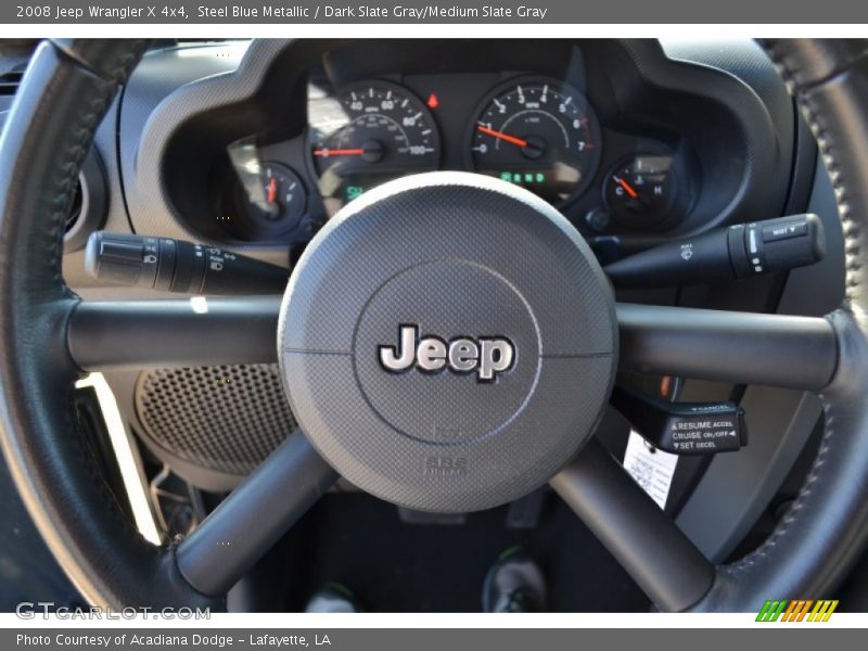 Steel Blue Metallic / Dark Slate Gray/Medium Slate Gray 2008 Jeep Wrangler X 4x4