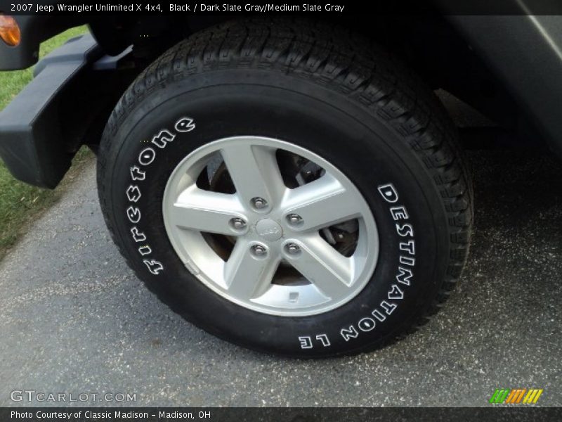 Black / Dark Slate Gray/Medium Slate Gray 2007 Jeep Wrangler Unlimited X 4x4