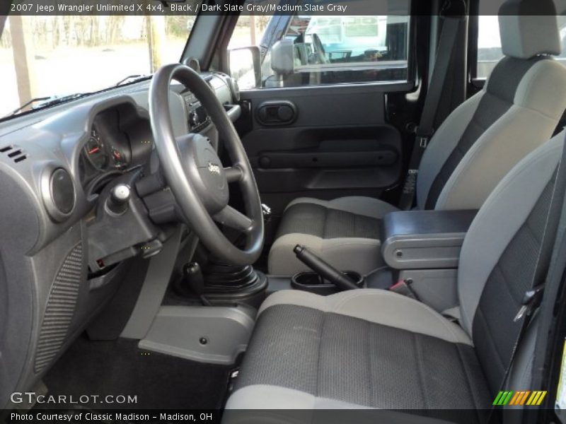 Black / Dark Slate Gray/Medium Slate Gray 2007 Jeep Wrangler Unlimited X 4x4