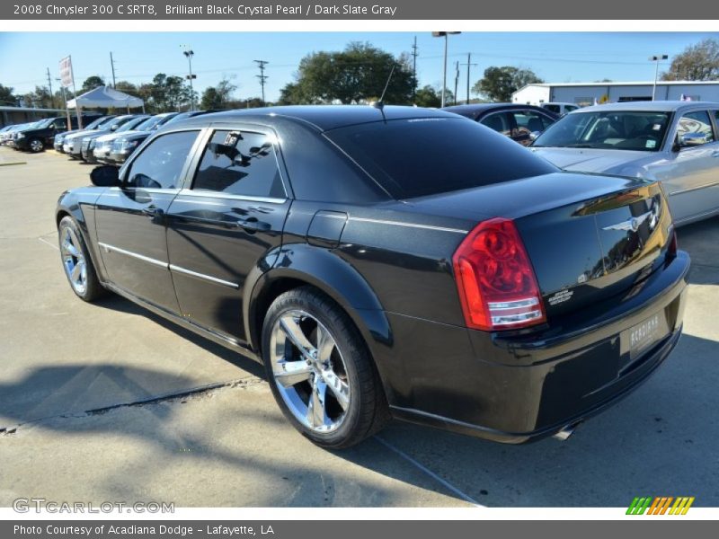 Brilliant Black Crystal Pearl / Dark Slate Gray 2008 Chrysler 300 C SRT8