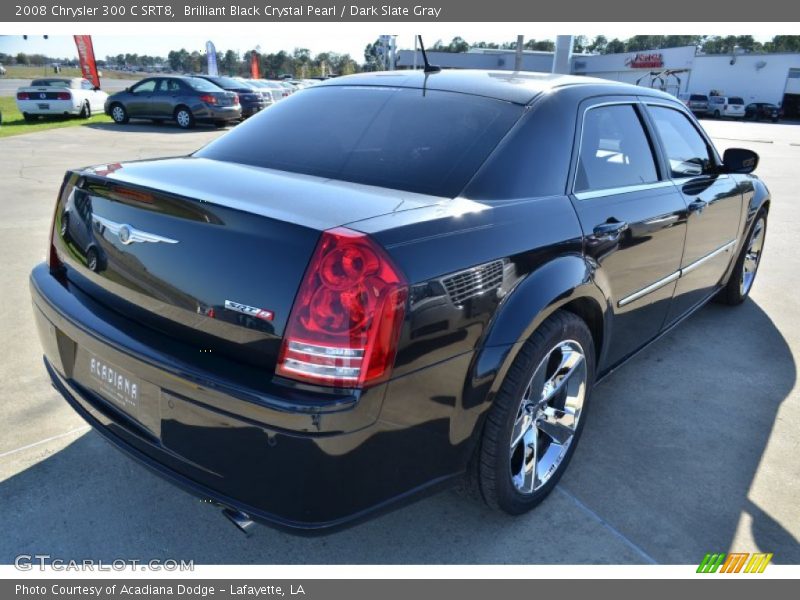 Brilliant Black Crystal Pearl / Dark Slate Gray 2008 Chrysler 300 C SRT8