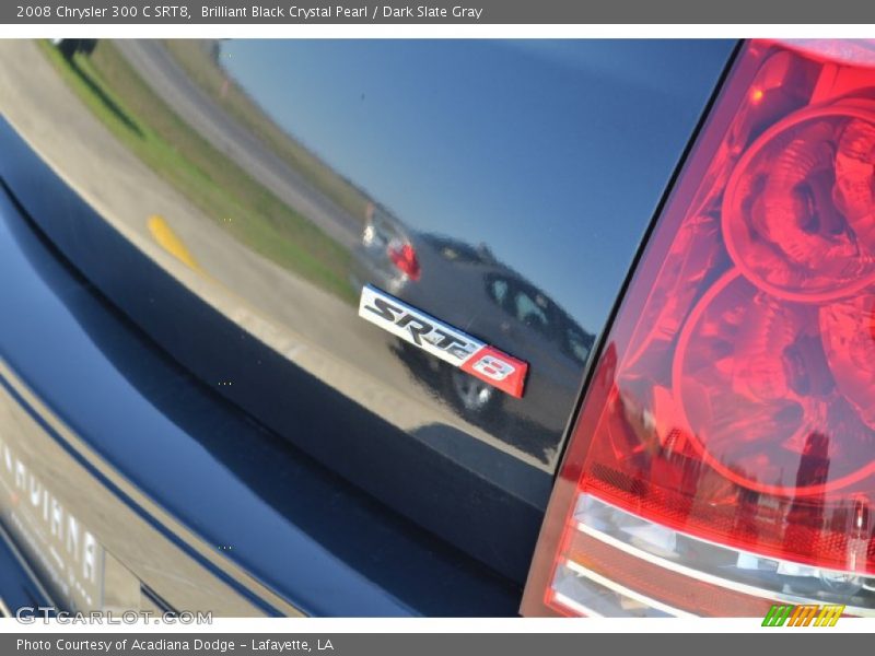 Brilliant Black Crystal Pearl / Dark Slate Gray 2008 Chrysler 300 C SRT8