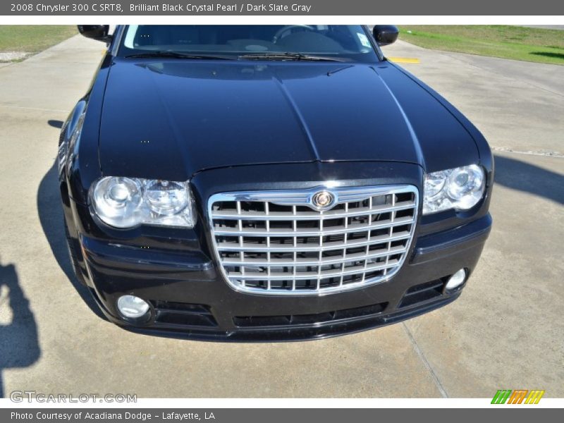 Brilliant Black Crystal Pearl / Dark Slate Gray 2008 Chrysler 300 C SRT8