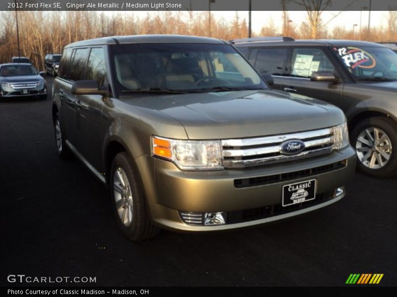 Ginger Ale Metallic / Medium Light Stone 2012 Ford Flex SE