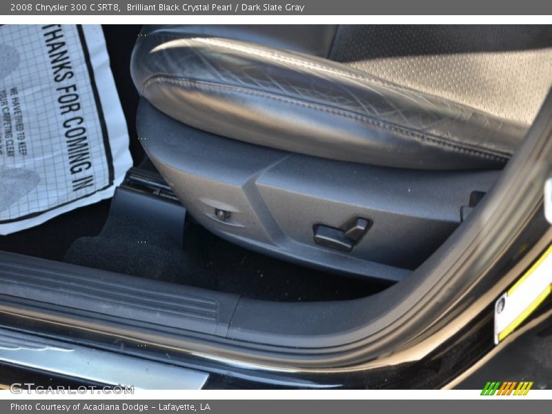 Brilliant Black Crystal Pearl / Dark Slate Gray 2008 Chrysler 300 C SRT8