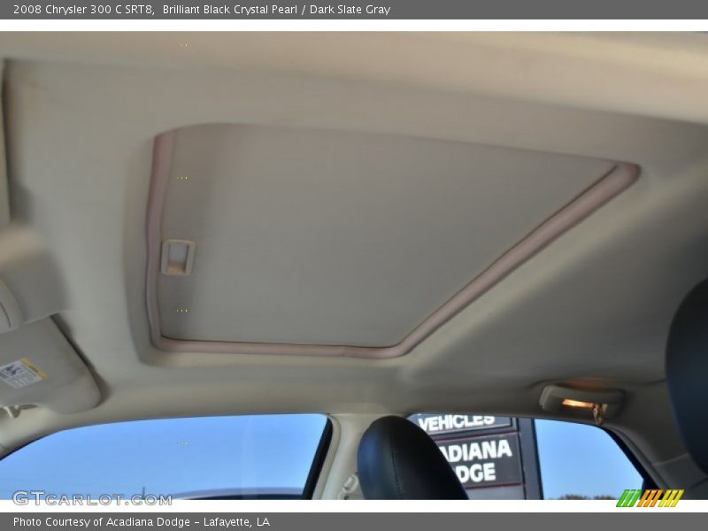 Brilliant Black Crystal Pearl / Dark Slate Gray 2008 Chrysler 300 C SRT8