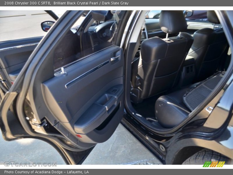Brilliant Black Crystal Pearl / Dark Slate Gray 2008 Chrysler 300 C SRT8