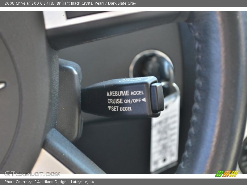 Brilliant Black Crystal Pearl / Dark Slate Gray 2008 Chrysler 300 C SRT8