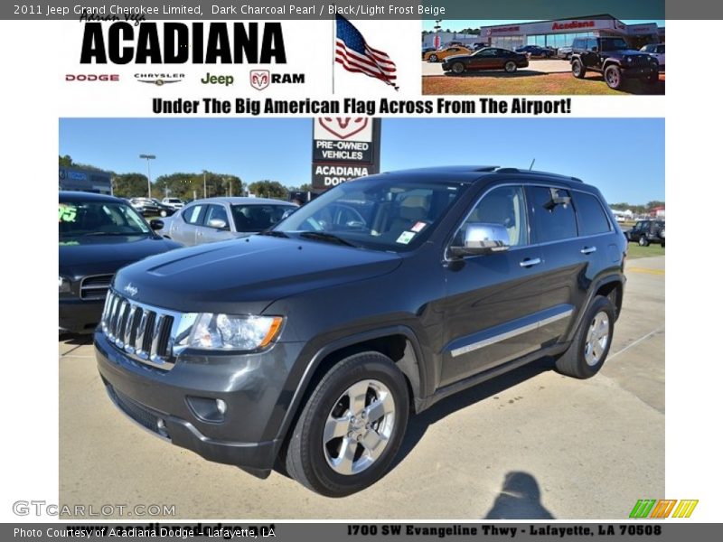 Dark Charcoal Pearl / Black/Light Frost Beige 2011 Jeep Grand Cherokee Limited