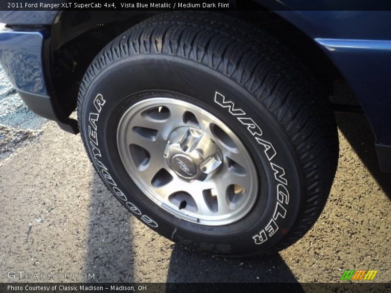 Vista Blue Metallic / Medium Dark Flint 2011 Ford Ranger XLT SuperCab 4x4