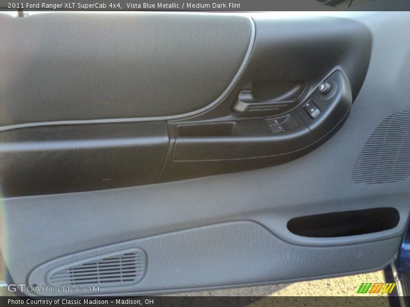 Vista Blue Metallic / Medium Dark Flint 2011 Ford Ranger XLT SuperCab 4x4