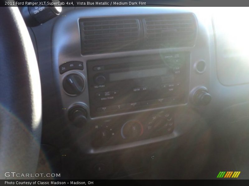 Vista Blue Metallic / Medium Dark Flint 2011 Ford Ranger XLT SuperCab 4x4