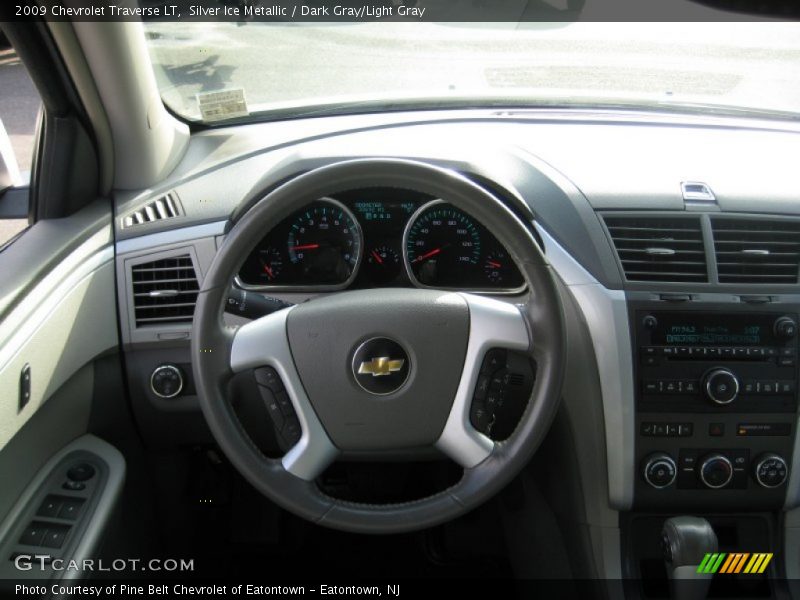 Silver Ice Metallic / Dark Gray/Light Gray 2009 Chevrolet Traverse LT