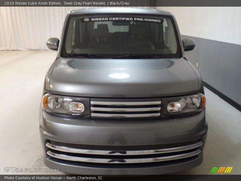 Steel Gray Pearl Metallic / Black/Gray 2010 Nissan Cube Krom Edition