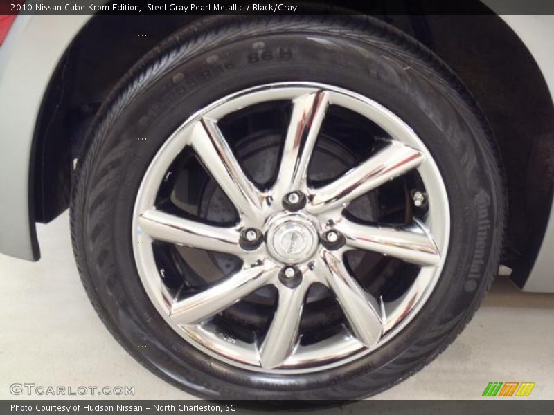 Steel Gray Pearl Metallic / Black/Gray 2010 Nissan Cube Krom Edition