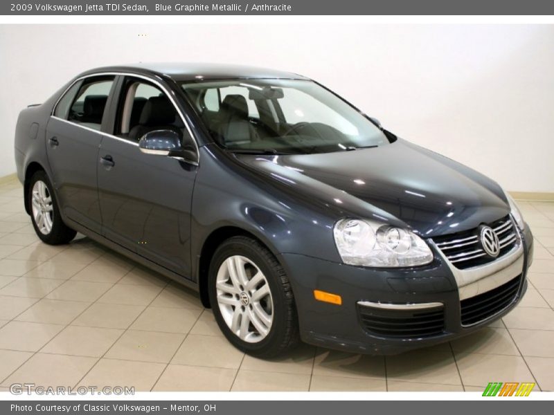 Blue Graphite Metallic / Anthracite 2009 Volkswagen Jetta TDI Sedan