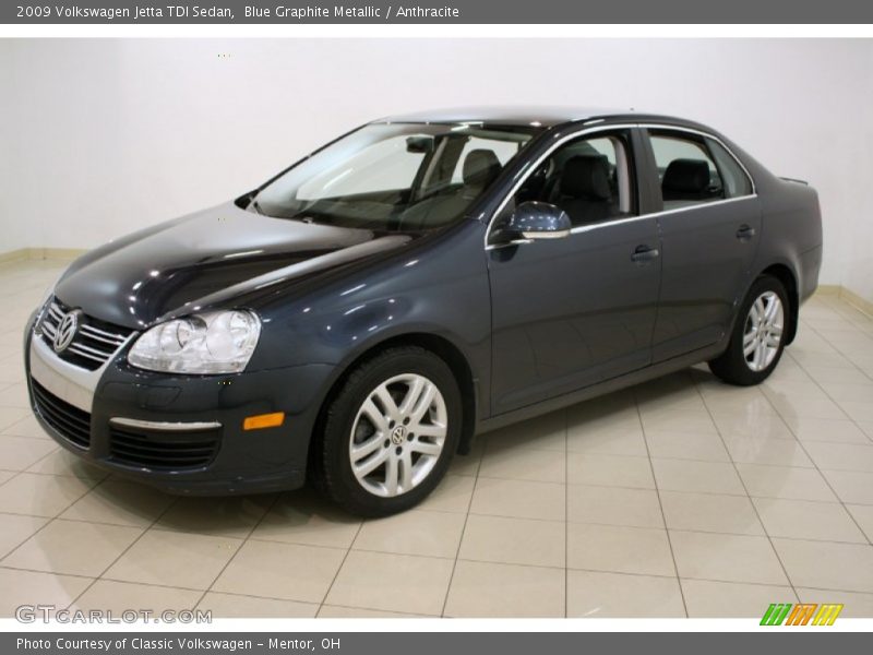 Blue Graphite Metallic / Anthracite 2009 Volkswagen Jetta TDI Sedan