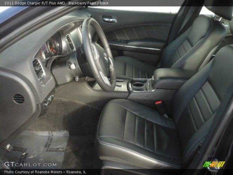 Blackberry Pearl / Black 2011 Dodge Charger R/T Plus AWD