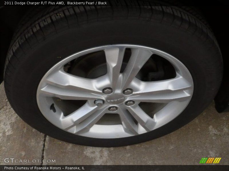 Blackberry Pearl / Black 2011 Dodge Charger R/T Plus AWD
