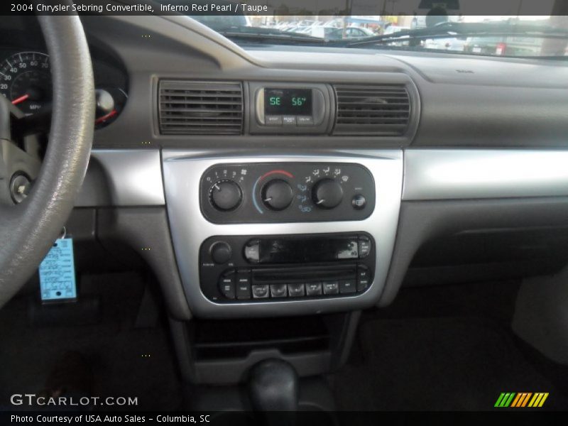 Inferno Red Pearl / Taupe 2004 Chrysler Sebring Convertible