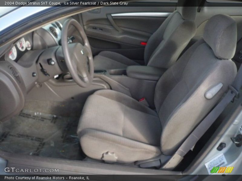 Ice Silver Pearlcoat / Dark Slate Gray 2004 Dodge Stratus SXT Coupe