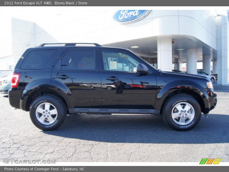 Ebony Black / Stone 2012 Ford Escape XLT 4WD