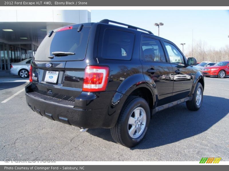 Ebony Black / Stone 2012 Ford Escape XLT 4WD