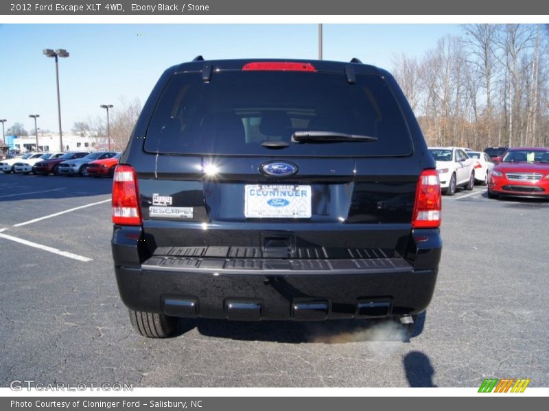 Ebony Black / Stone 2012 Ford Escape XLT 4WD