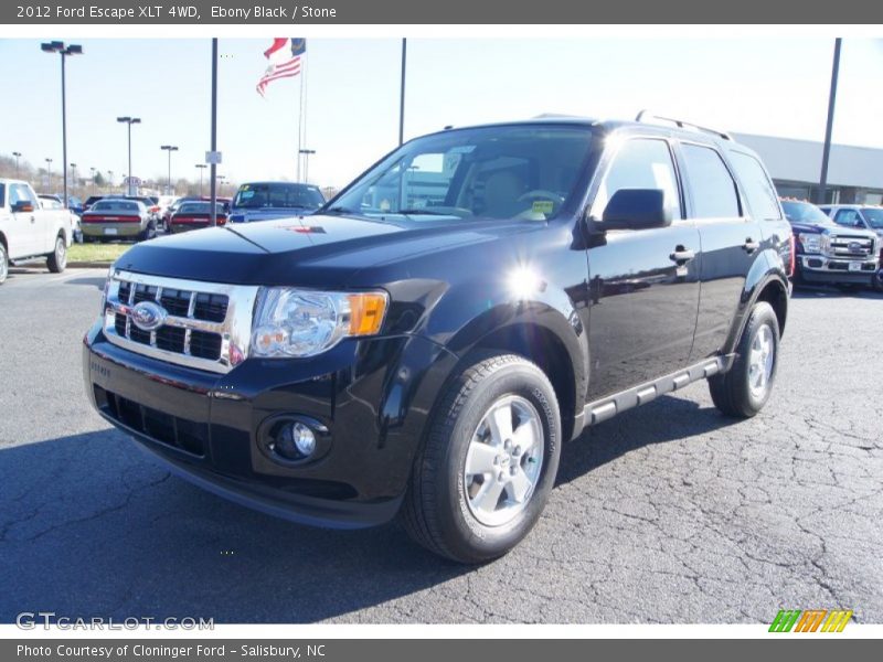 Ebony Black / Stone 2012 Ford Escape XLT 4WD