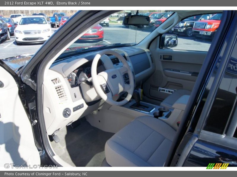 Ebony Black / Stone 2012 Ford Escape XLT 4WD