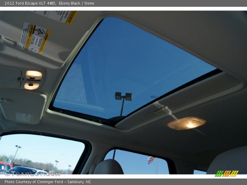 Ebony Black / Stone 2012 Ford Escape XLT 4WD