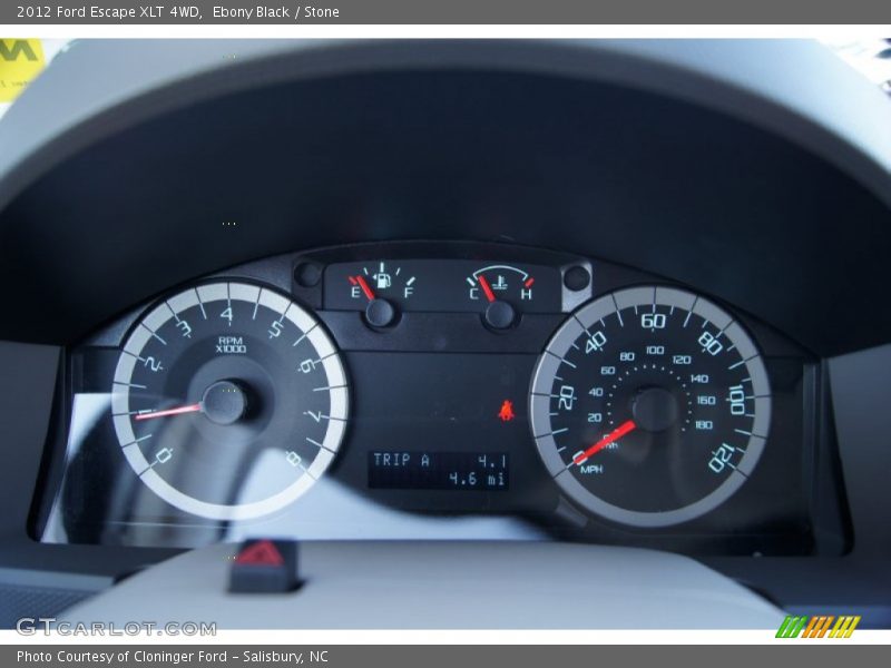 Ebony Black / Stone 2012 Ford Escape XLT 4WD