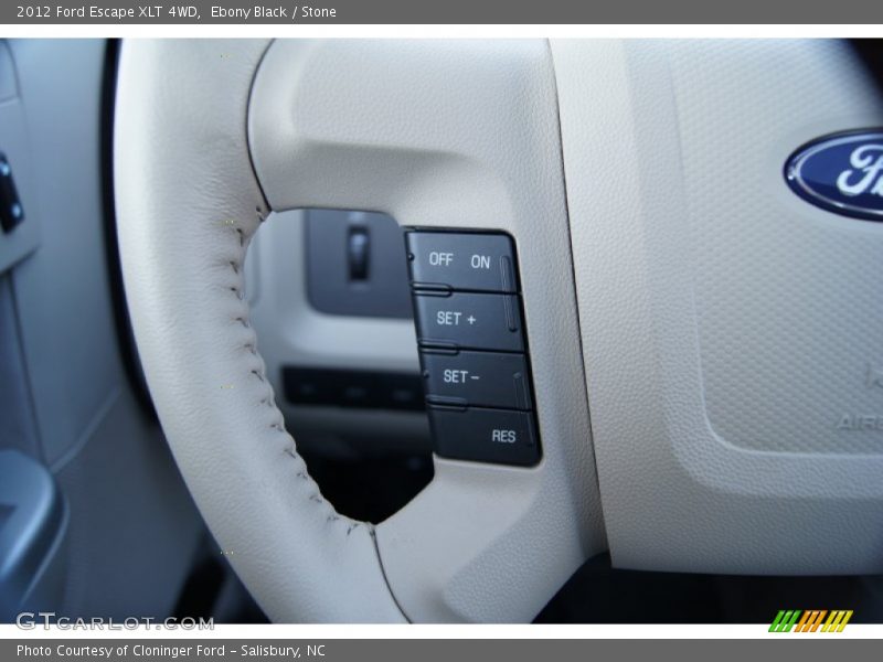 Ebony Black / Stone 2012 Ford Escape XLT 4WD