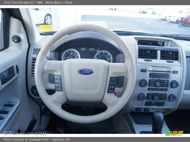 Ebony Black / Stone 2012 Ford Escape XLT 4WD